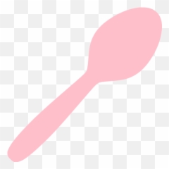 Pink Spoon Icon - Transparent Emoji
