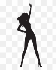 11 Ladies Dancing Clipart - Girl Silhouette Png Emoji