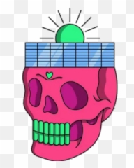 Psyenart Stickers For Whatsapp - Skull Emoji
