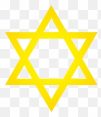 Free Clipart Star Of David - 6 Point Yellow Emoji