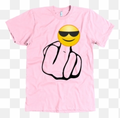 Insult The Emoji T - Middle Finger Black And White,Olive Emoji