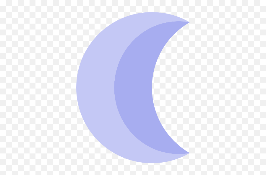 Half Moon Moon Phase Shapes Night Nature Moon Icon - Blue Half Moon Shape Emoji,Crescent Moon Emoticon