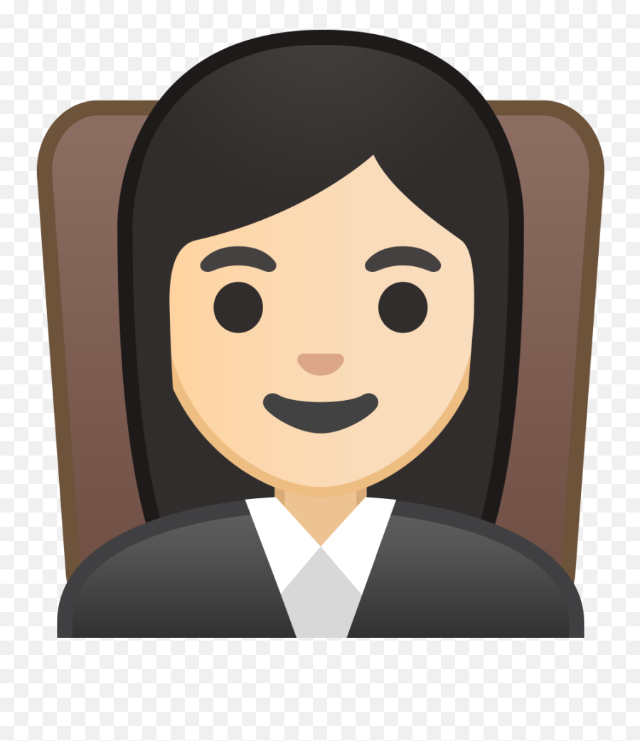 Woman Judge Light Skin Tone Icon - Emoji Jueza,Black Woman Emoji