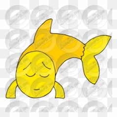 Sleepy Fish Picture for Classroom Therapy Use - Great Clip Art Emoji