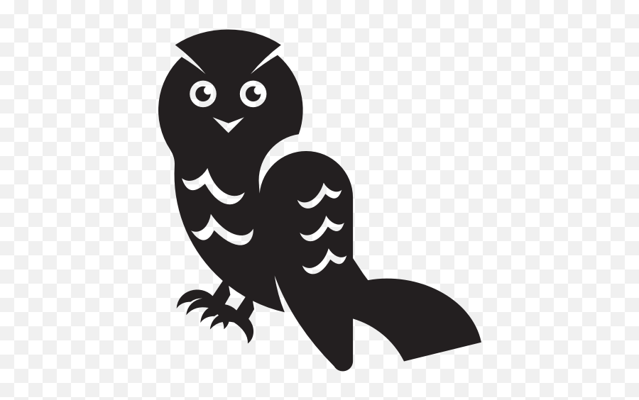 Owl Silhouette - Cartoon Emoji,Laser Eyes Emoji