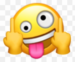 emoji crazy middlefinger fuckoff Sticker by Trash - Cartoon