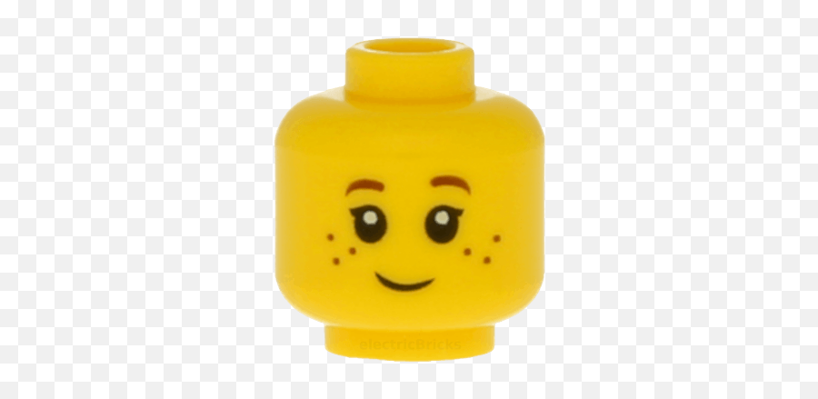 Minifigure Head - Angry Lego Head Emoji,Stern Emoticon