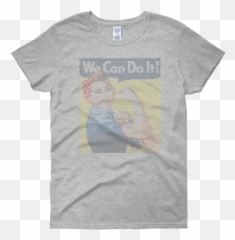 We Can Do It Feminist ASCII Art Womenu0027s Classic Fit T - shirt Emoji