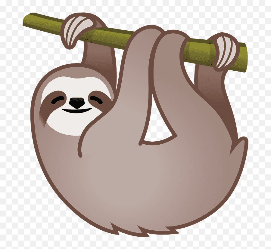 Sloth Emoji Clipart Free Download Transparent Png Creazilla - Cute Android,Lazy Emoji