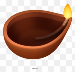 Holidays Brown Bowl Oval For Diwali - Clipart Meaning Emoji