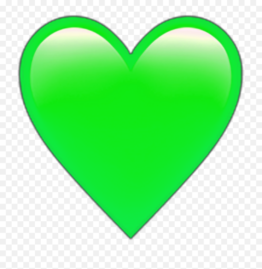 Green Heart Hearts Greenheart Sticker By Alien - Green Heart Emoji,Green Alien Emoji