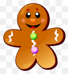 Gingerbread man clipart - Graffiti Emoji