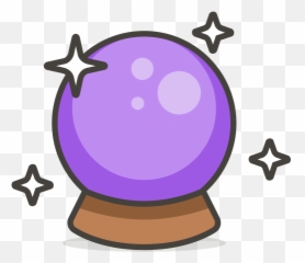 Emoji Icon Of Colored Outline Style - Emoji Crystal Ball Png,Snowball Emoji