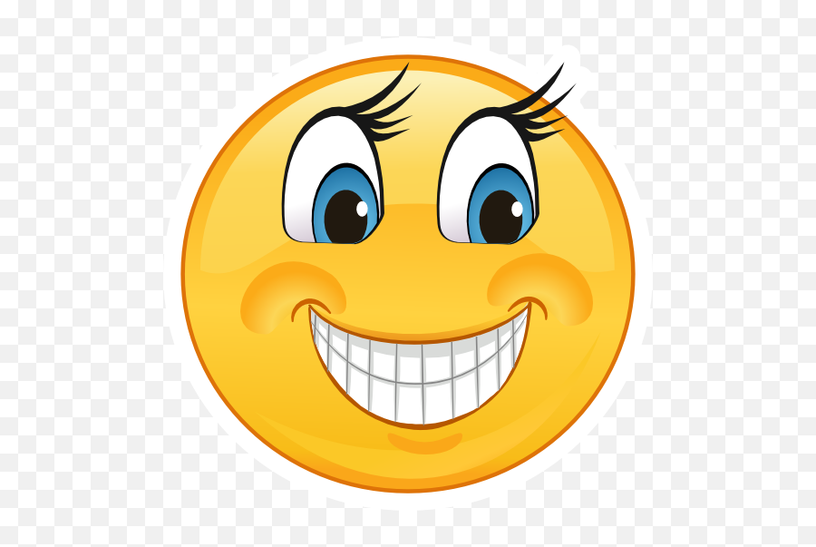 Crazy Smiling Emoji Sticker - Smiling Emoji,Smiling Emoji