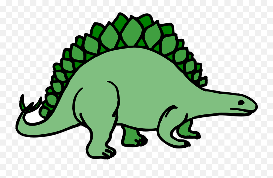 Free Spikes Dinosaur Vectors - Stegosaurus Clipart Emoji,Dinosaur Emoticon