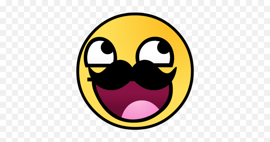 Emoji Face With Moustache,Derp Emoticon