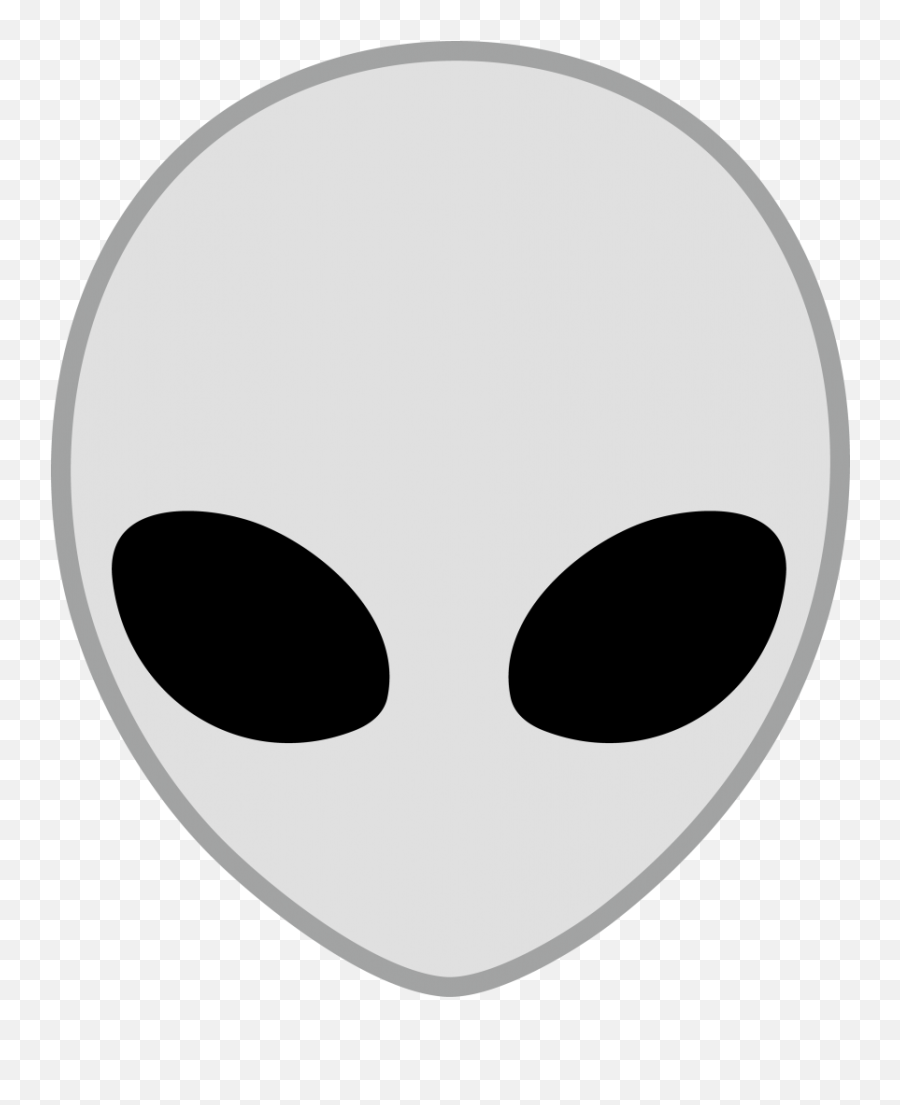 Grey Alien Clipart Head - Alien Face No Background Emoji,Aliens Emoji