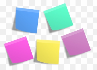 Post It Memos Notes Info Sticky - Transparent Emoji