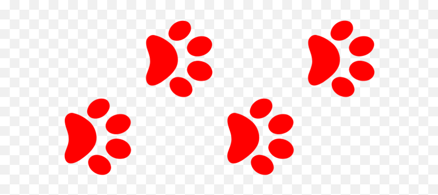 Paw Clipart Red Dog Paw Red Dog - Clip Art Emoji,Single Paw Emoji