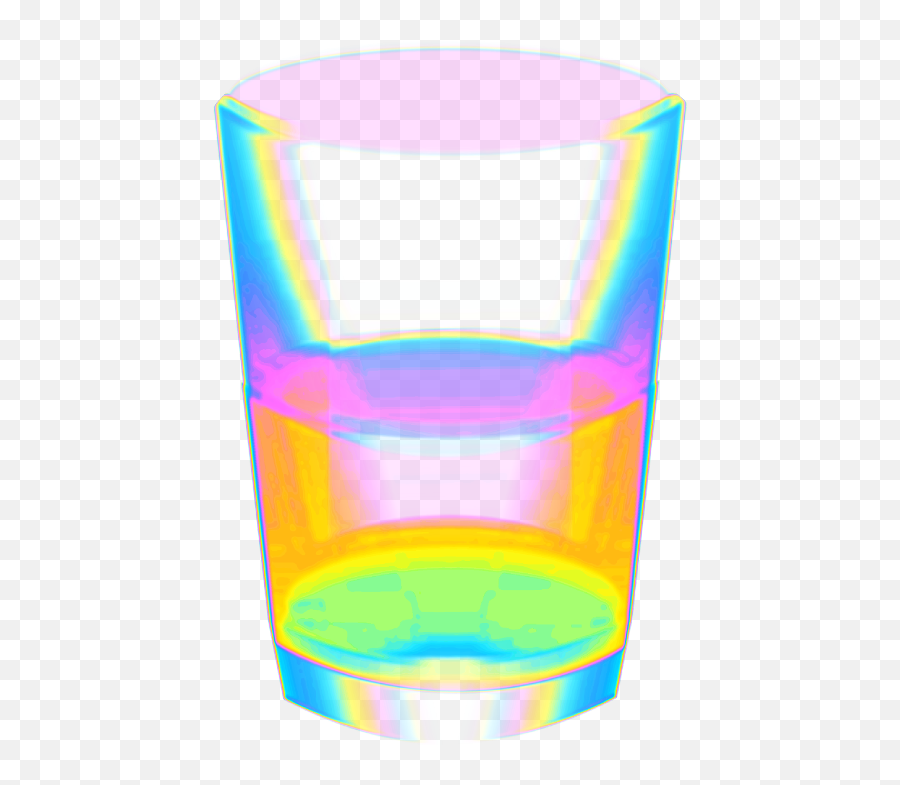 Holographic Holo Rainbow Drink Aesth - Pint Glass Emoji,Tumbler Glass Emoji
