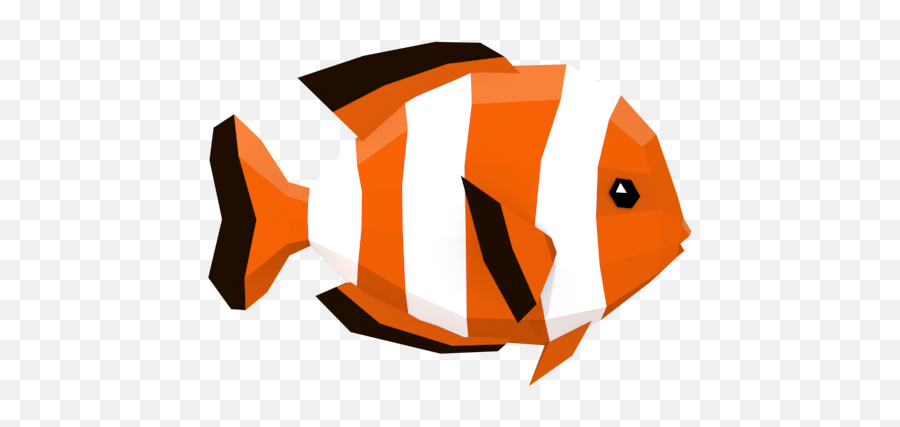 Lowpoly Colorful Reef Fished - Coral Reef Fish Emoji,Dory Fish Emoji