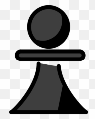 Black Chess Pawn - Clip Art Emoji,Megaphone Emoji