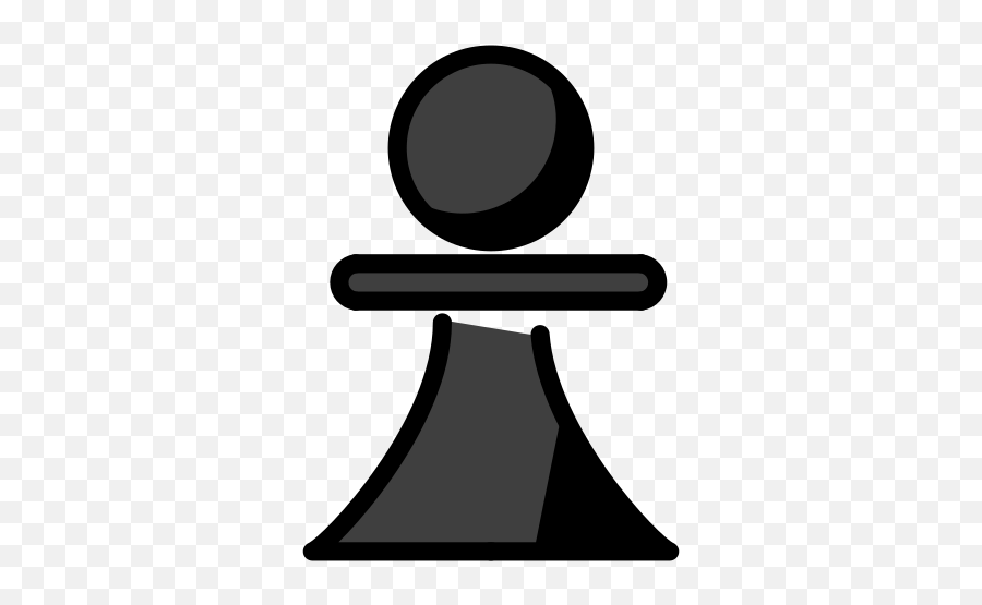 Black Chess Pawn - Clip Art Emoji,Megaphone Emoji