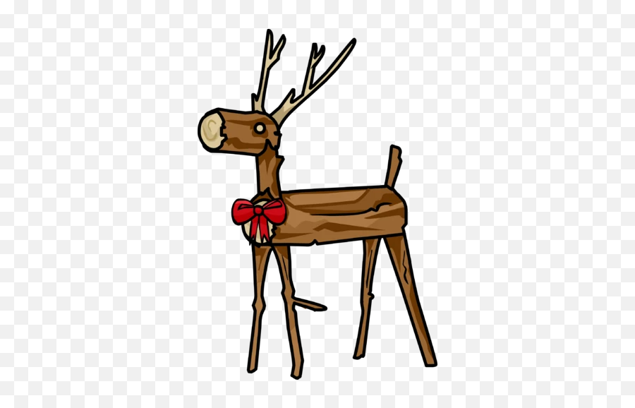 Wooden Reindeer Club Penguin Wiki Fandom - Png Wooden Reindeer Emoji,Deer Emojis