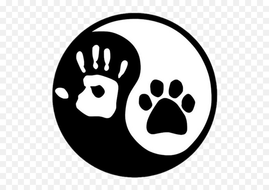 Yingyang Yingyang Yin - Paw And Hand Yin Yang Emoji,Ying Yang Emoji