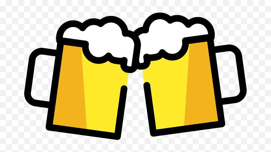 Clinking Beer Mugs Emoji Clipart Free Download Transparent - Biere Emoji,Oktoberfest Emojis