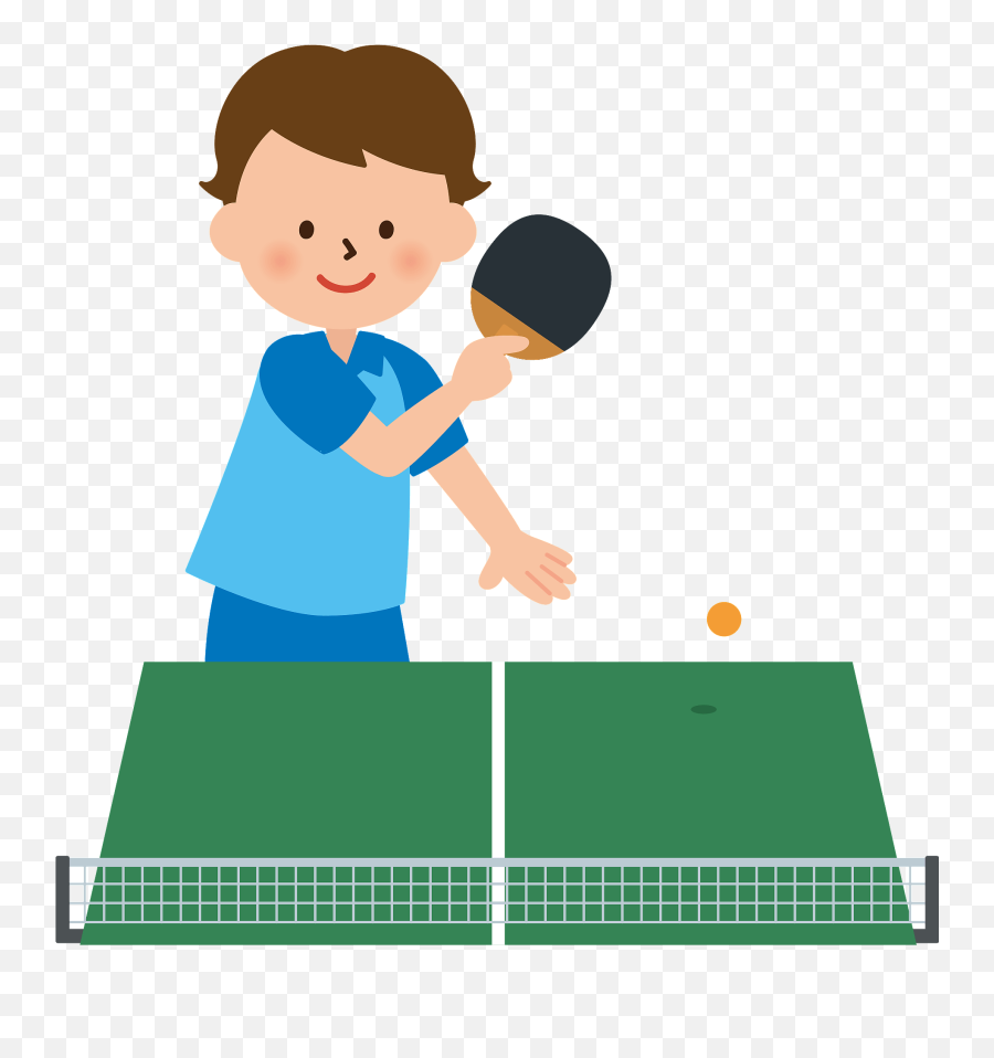 Table Tennis Clipart - Play Table Tennis Clipart Emoji,Emoji Tennis Ball And Arm