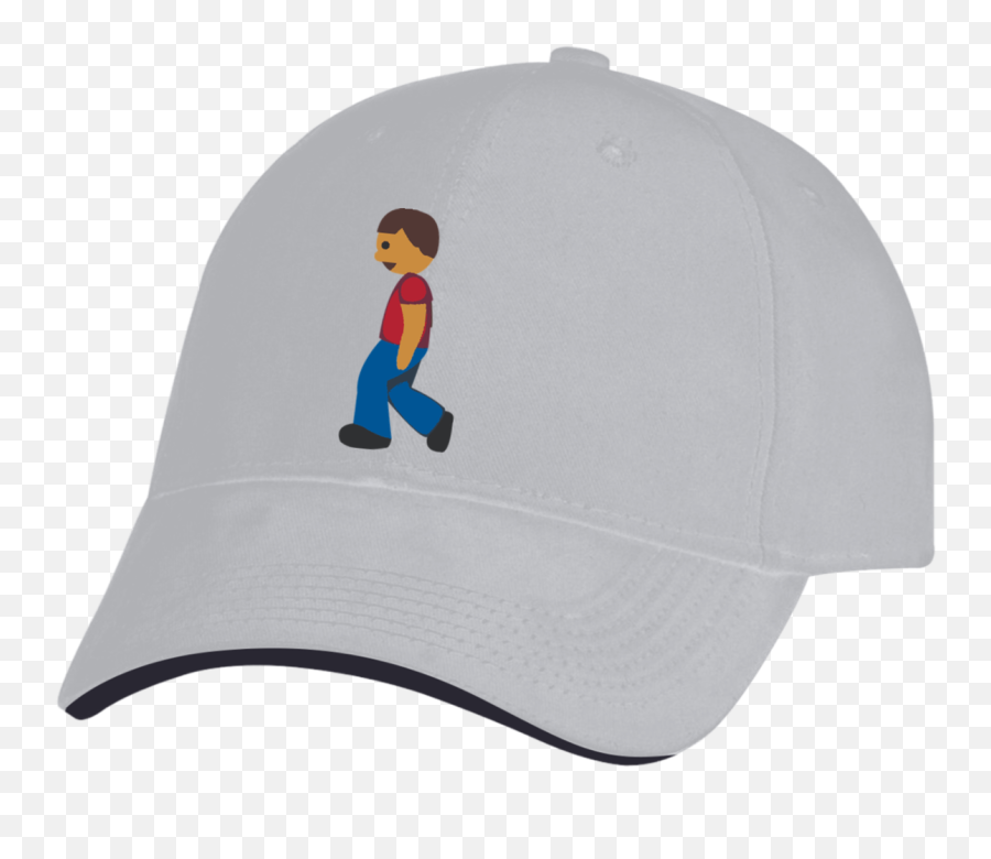 Man Walking Emoji 3621 Bayside Usa Made Structured Twill Cap - Baseball Cap,Walking Emoji