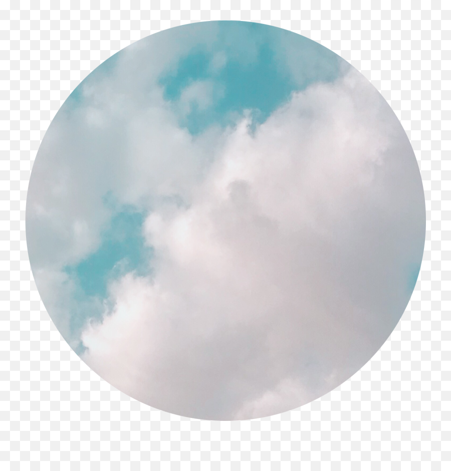 Circle Cloud Cloudy Clouds Circle - Circle Emoji,Cloudy Emoji