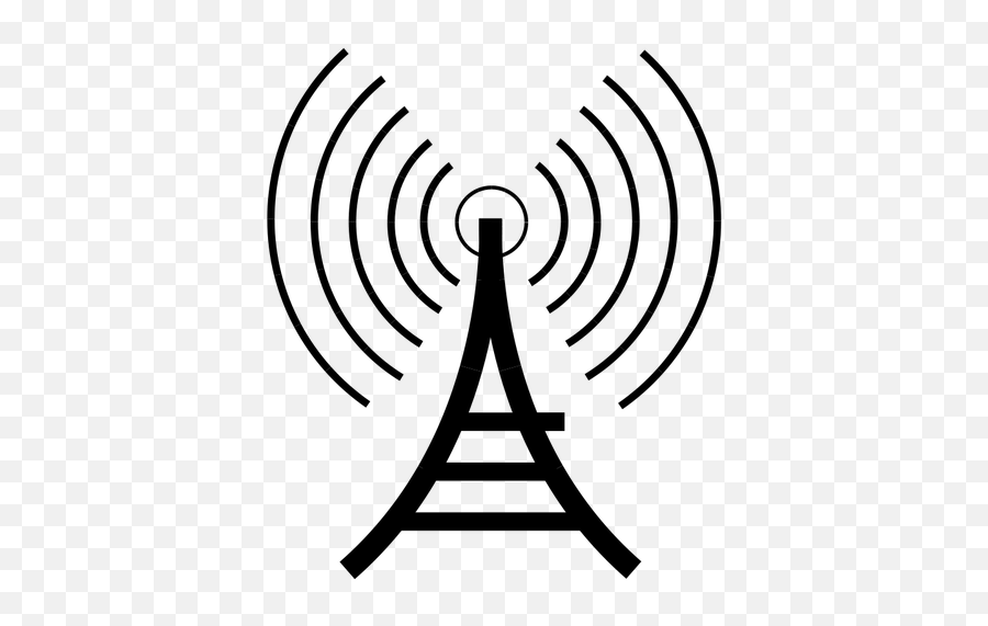 Radio Tower Vector Image - Radio Tower Clipart Emoji,Eiffel Tower Emoji