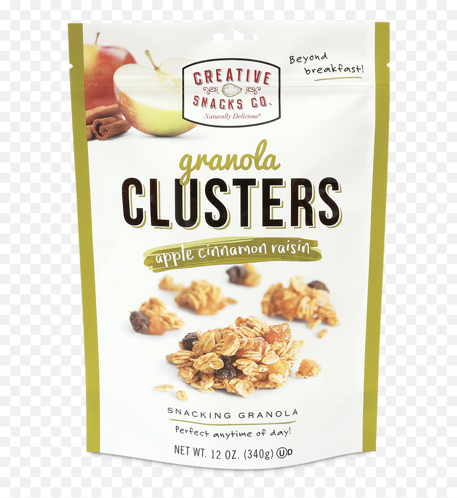 Creative Snacks - Granola Clusters Apple Cinnamon Emoji,Raisin Emoji