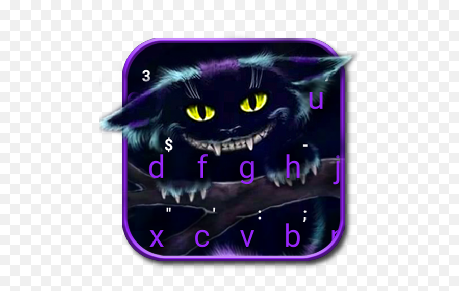 Cheshire Grin Cat Keyboard - Cheshire Cat Alice In Wonderland Character Dark Emoji,Cheshire Cat Emoji
