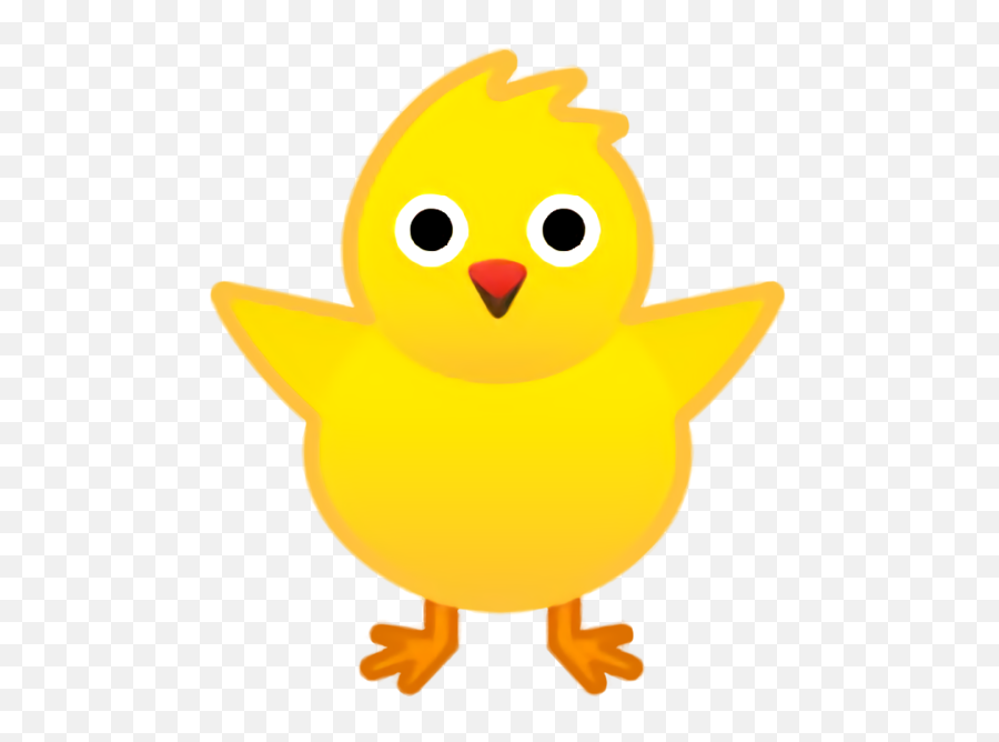 Cartoon Yellow Bird For Easter Day - Pollo Emoji,Daffodil Emoji