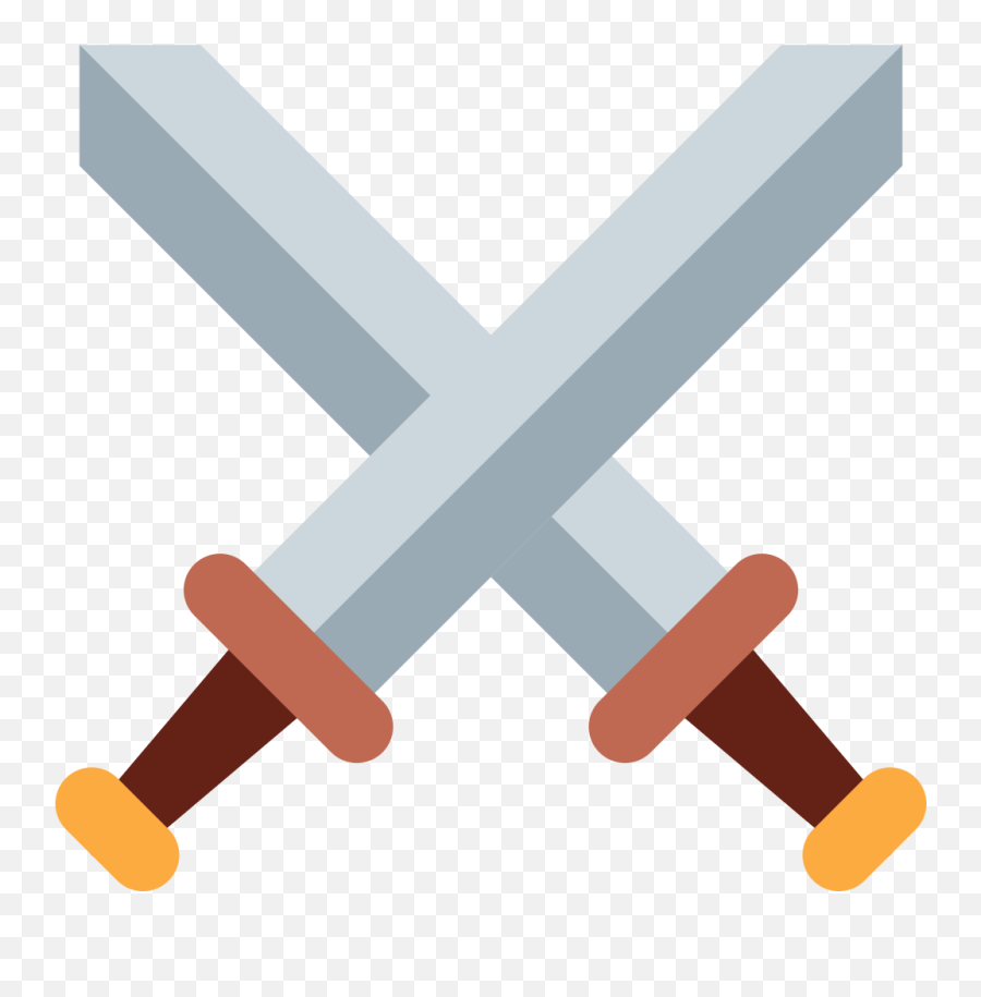 Twemoji2 2694 - Crossed Swords Emoji,Sword Emoji