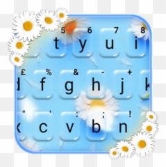 Download Dainty Daisy Keyboard Theme - Clip Art Emoji,Daisy Emoji