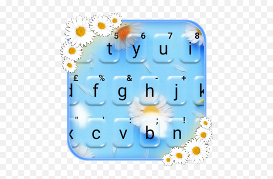 Download Dainty Daisy Keyboard Theme - Clip Art Emoji,Daisy Emoji