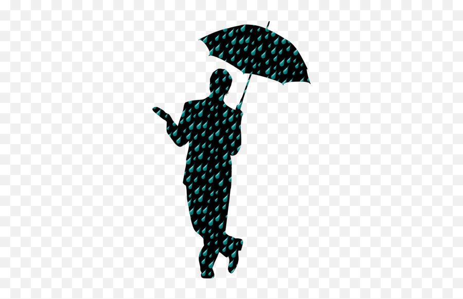 Rain Man - Silhouette Man With Umbrella Emoji,Umbrella Sun Emoji