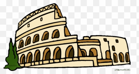 Egyptian Clipart Ancient World - Roman Colosseum Art Emoji