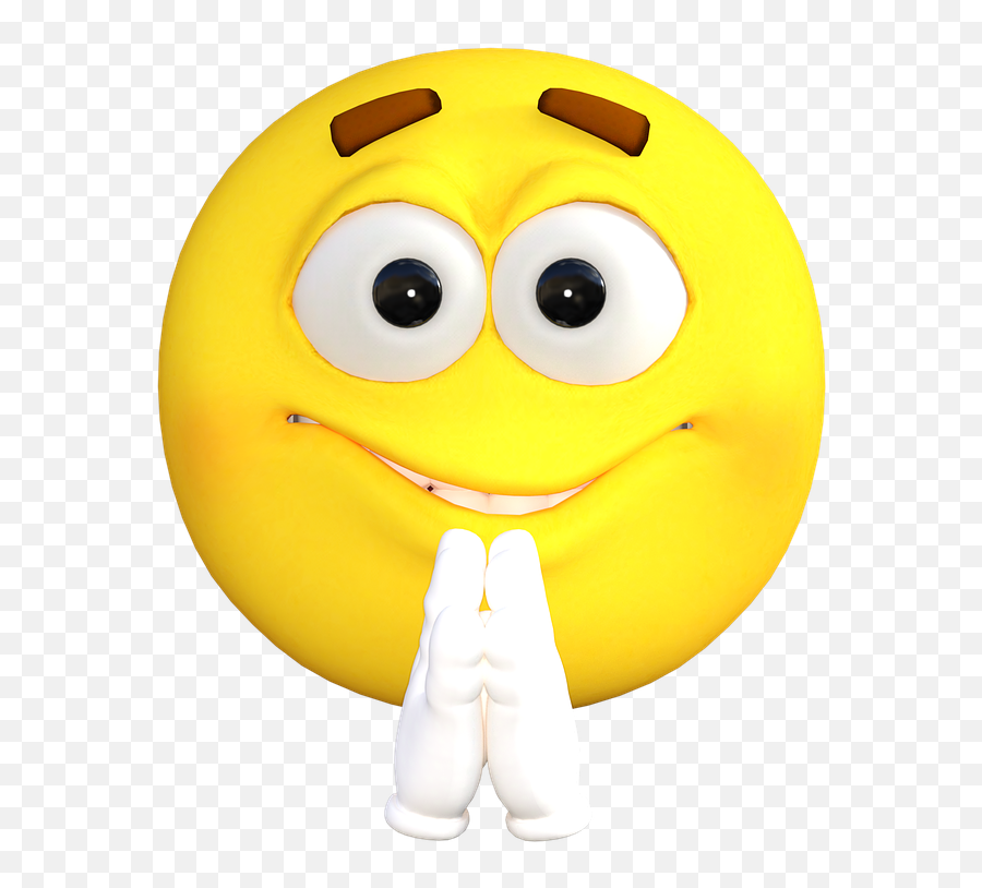 Emoticon Emoji Pray Smiley Smile - Smile Pray,Sad Emoji