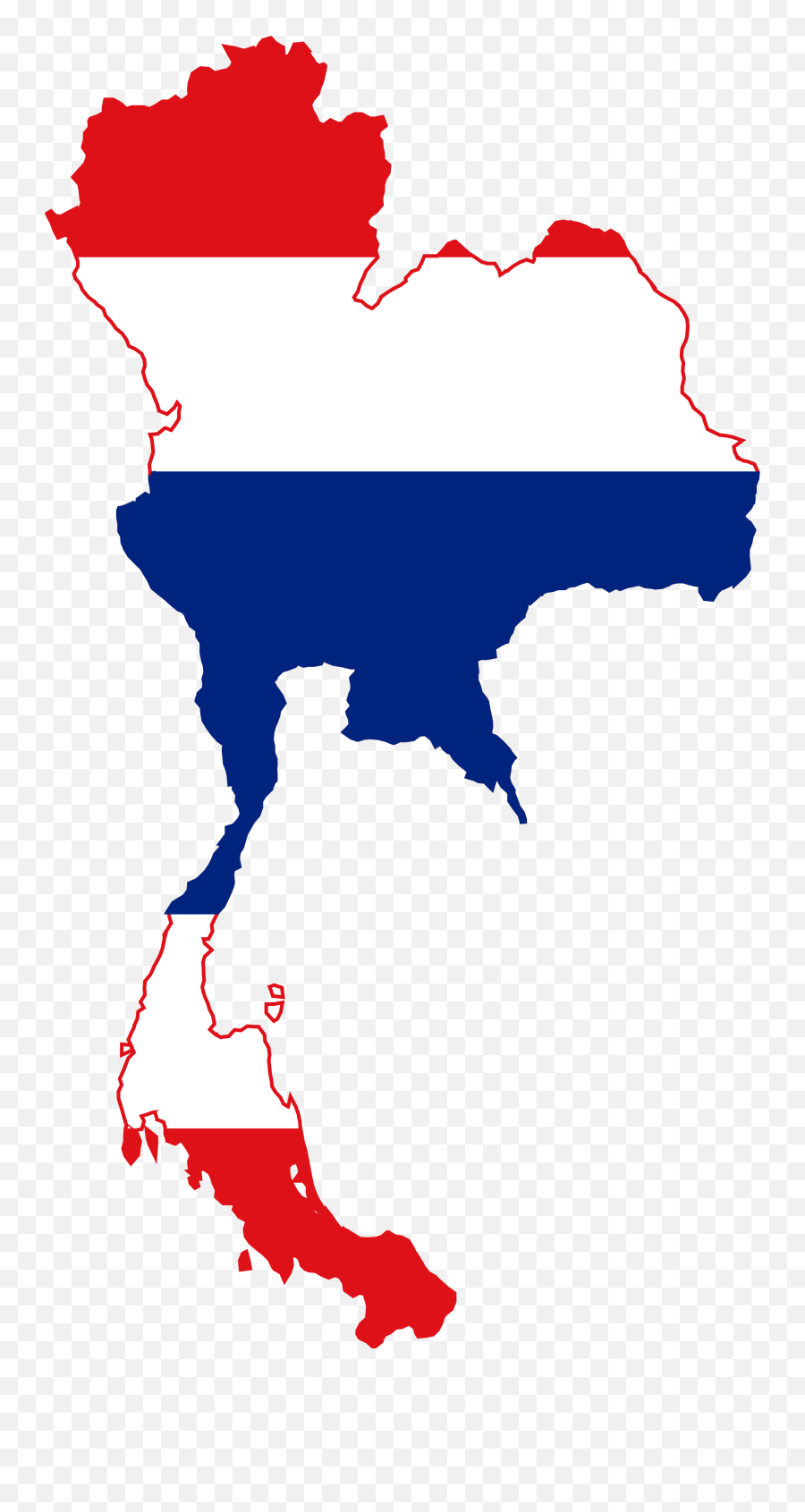Thailand - Thailand Flag Map Emoji,Georgia State Flag Emoji