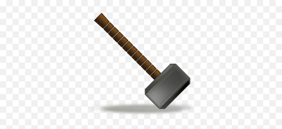 Hammer Cartoon Transparent Png - Animated Thor Hammer Png Emoji,Thor Hammer Emoji