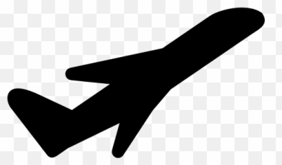 Airplane Black Silhouette Take Off Ios 7 Interface Symbol - Avion Silueta Blanco Png Emoji,Plane Emoji