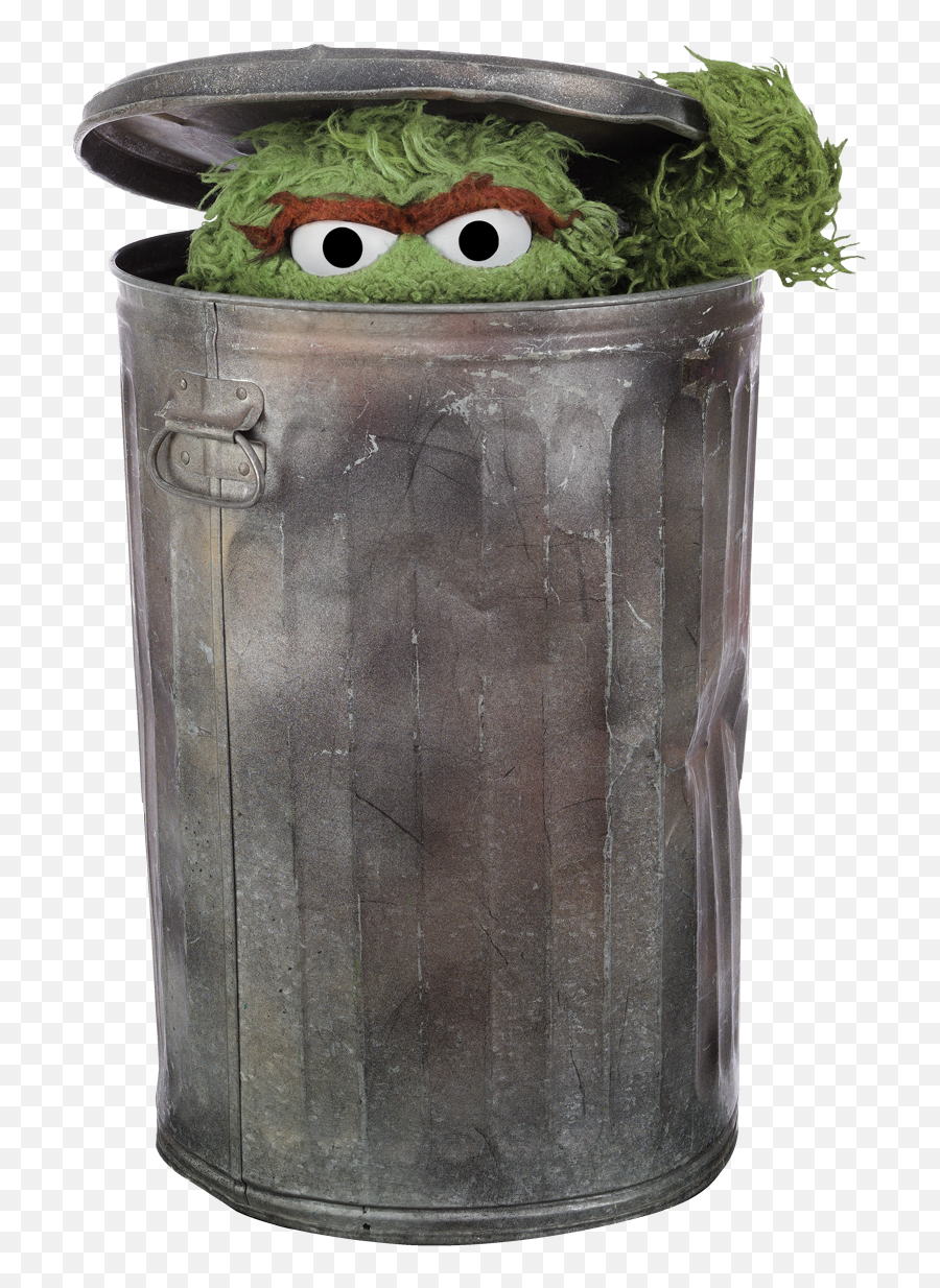 Trash Can Png Transparent Images - Transparent Oscar The Grouch Png Emoji,Trashcan Emoji