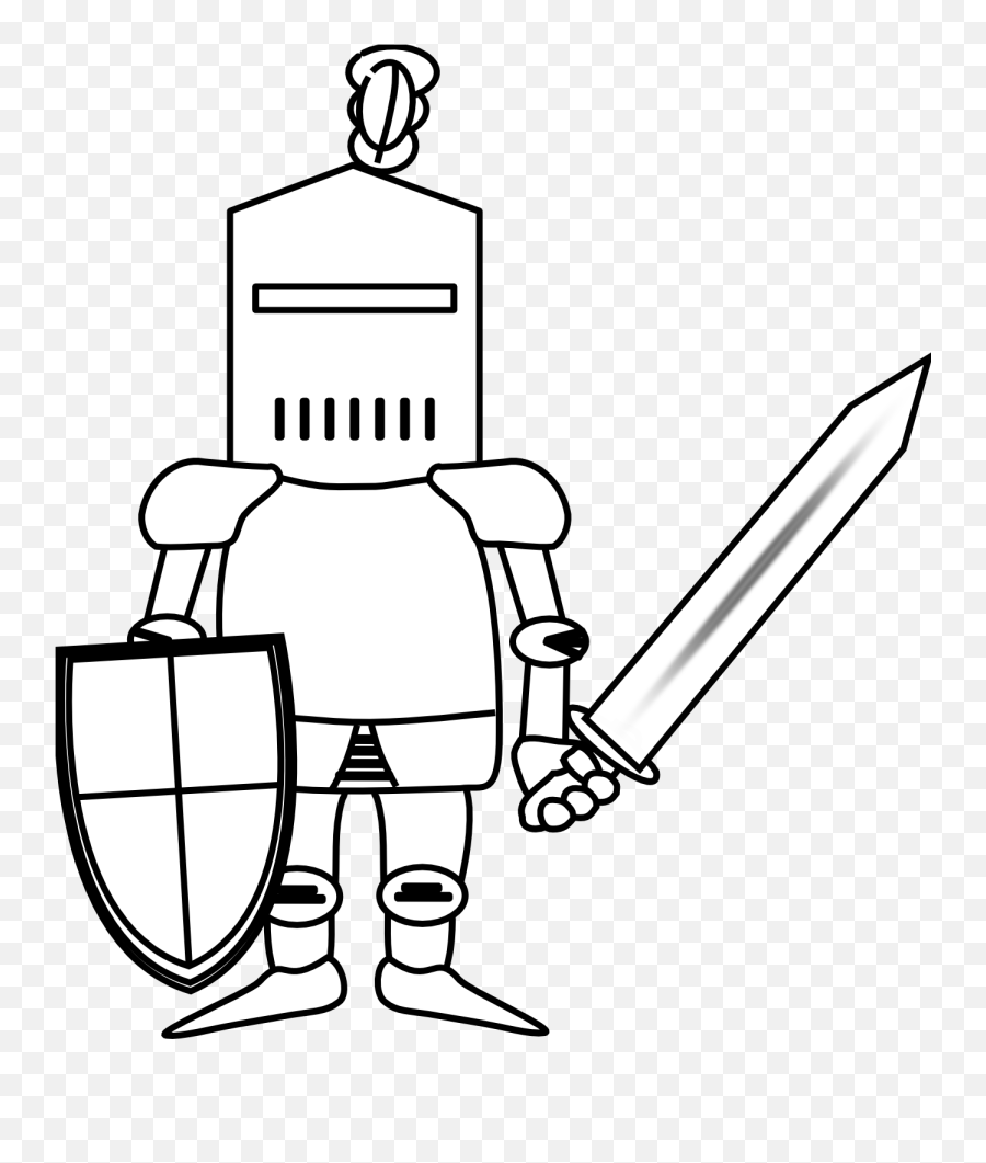 Knight Clip Art Free Clipart Images - Medieval Knight Drawing Easy Emoji,White Knight Emoji