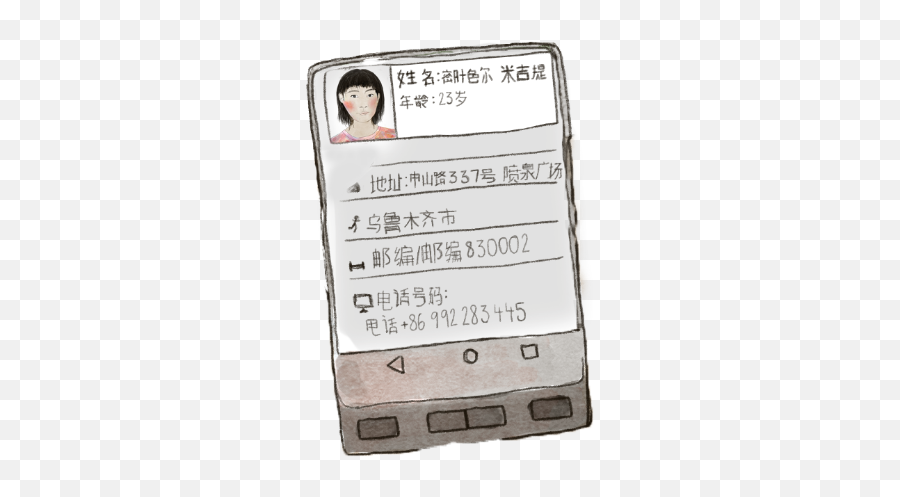 The Uyghur Women Fighting Chinas - Mobile Phone Emoji,Receipt Emoji