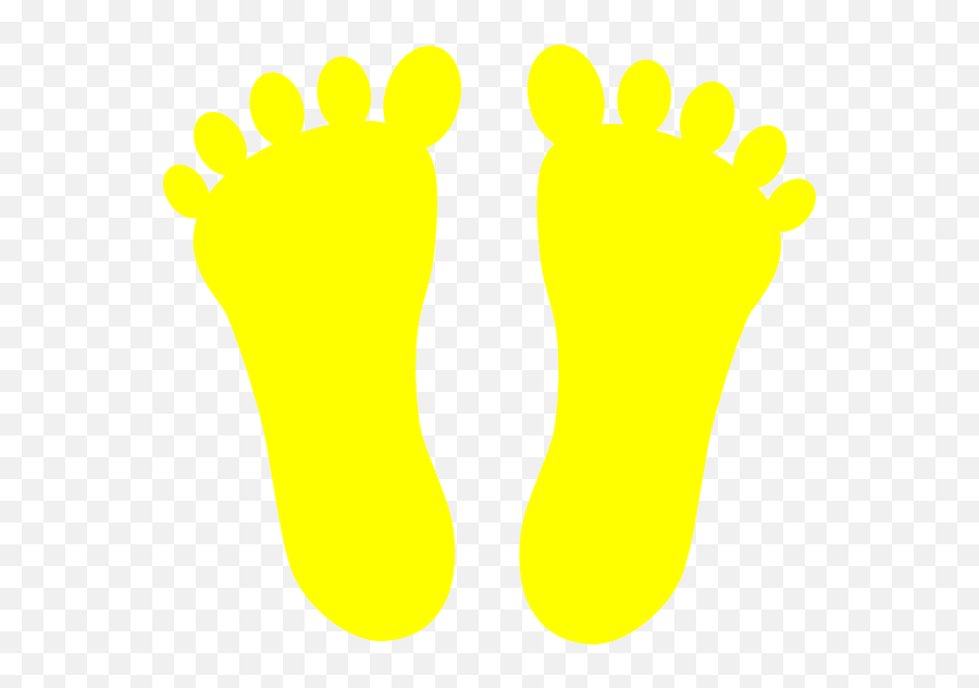 Feet Clipart Footprint Feet Footprint Transparent Free For - Yellow Foot Clipart Emoji,Toe Emoji